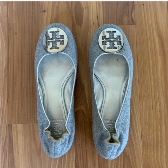 Tory Burch felt wool Reva flats - Picture 2 of 8